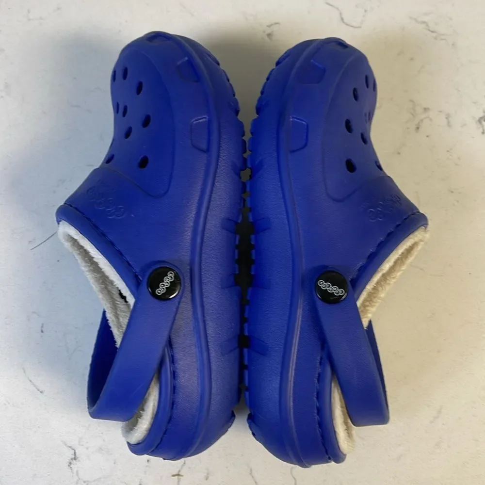 Jibbitz By Crocs Fleece Lined Crocs Royal Blue Size 13 Kids